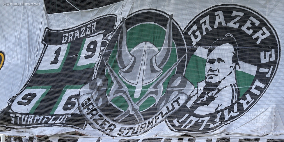 Sturm Graz - Rapid Wien
Oesterreichische Fussball Bundesliga, 7. Runde, SK Sturm Graz - SK Rapid Wien, Stadion Liebenau Graz, 10.09.2016. 

Foto zeigt Fans von Sturm mit einer Choreografie
