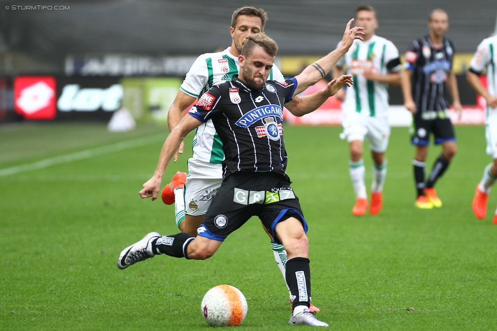 Sturm Graz - Rapid Wien
Oesterreichische Fussball Bundesliga, 7. Runde, SK Sturm Graz - SK Rapid Wien, Stadion Liebenau Graz, 10.09.2016. 

Foto zeigt Philipp Huspek (Sturm)
