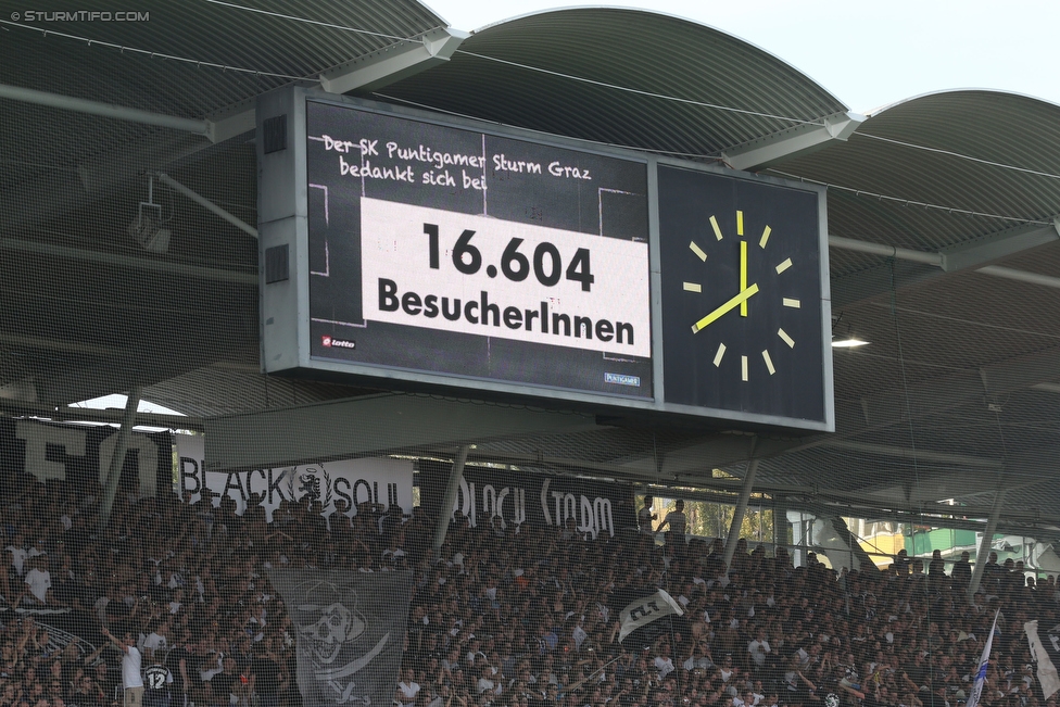 Sturm Graz - Rapid Wien
Oesterreichische Fussball Bundesliga, 7. Runde, SK Sturm Graz - SK Rapid Wien, Stadion Liebenau Graz, 10.09.2016. 

Foto zeigt die Anzeigetafel
