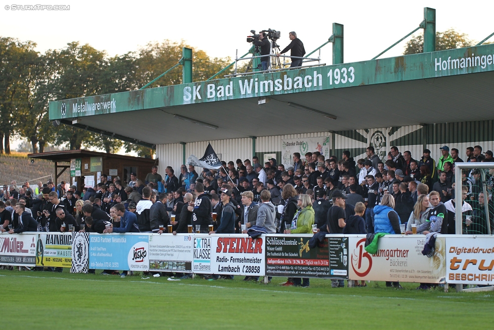 Bad Wimsbach - Sturm Graz
OEFB Cup, 2. Runde, SK Bad Wimsbach - SK Sturm Graz, Stadion Bad Wimsbach, 21.09.2016. 

Foto zeigt Fans von Sturm
