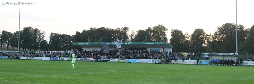 Bad Wimsbach - Sturm Graz
OEFB Cup, 2. Runde, SK Bad Wimsbach - SK Sturm Graz, Stadion Bad Wimsbach, 21.09.2016. 

Foto zeigt Fans von Sturm
