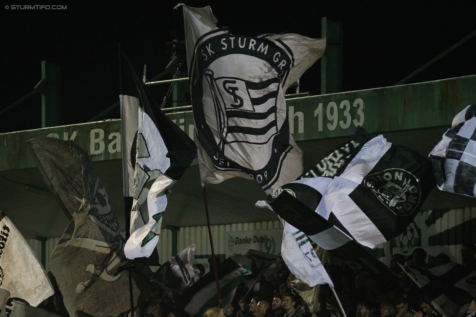 Bad Wimsbach - Sturm Graz
OEFB Cup, 2. Runde, SK Bad Wimsbach - SK Sturm Graz, Stadion Bad Wimsbach, 21.09.2016. 

Foto zeigt Fans von Sturm
