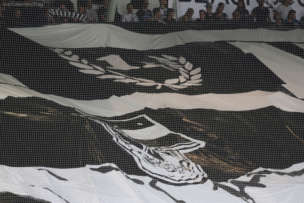 Sturm Graz - Wolfsberg
Oesterreichische Fussball Bundesliga, 9. Runde, SK Sturm Graz - Wolfsberger AC, Stadion Liebenau Graz, 24.09.2016. 

Foto zeigt Fans von Sturm mit einer Choreografie
