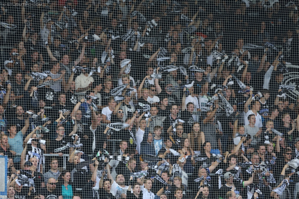 Sturm Graz - Wolfsberg
Oesterreichische Fussball Bundesliga, 9. Runde, SK Sturm Graz - Wolfsberger AC, Stadion Liebenau Graz, 24.09.2016. 

Foto zeigt Fans von Sturm
