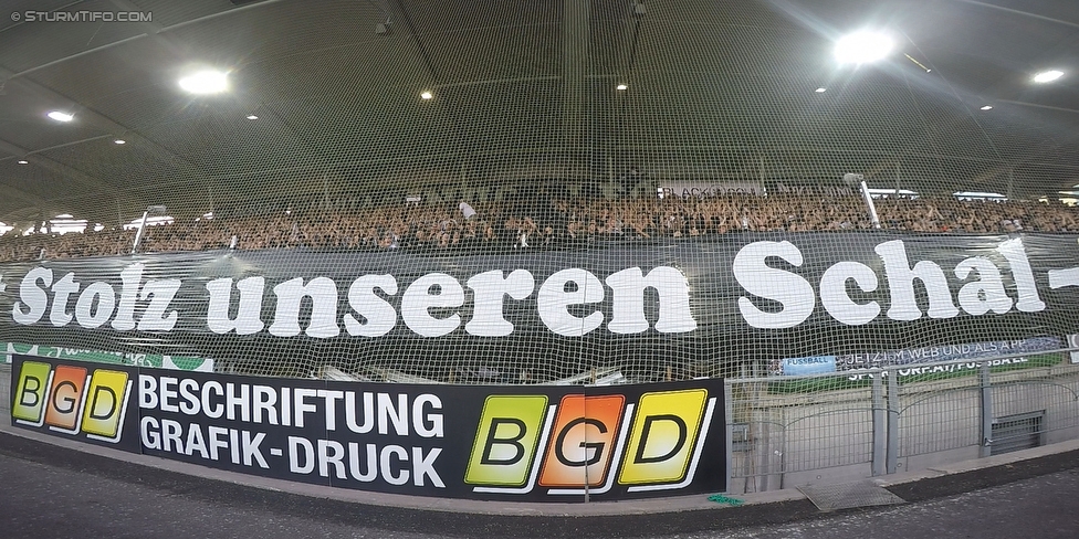 Sturm Graz - Wolfsberg
Oesterreichische Fussball Bundesliga, 9. Runde, SK Sturm Graz - Wolfsberger AC, Stadion Liebenau Graz, 24.09.2016. 

Foto zeigt Fans von Sturm
