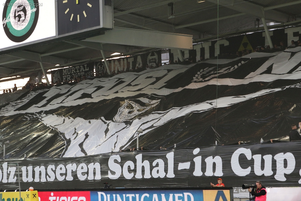 Sturm Graz - Wolfsberg
Oesterreichische Fussball Bundesliga, 9. Runde, SK Sturm Graz - Wolfsberger AC, Stadion Liebenau Graz, 24.09.2016. 

Foto zeigt Fans von Sturm mit einer Choreografie
