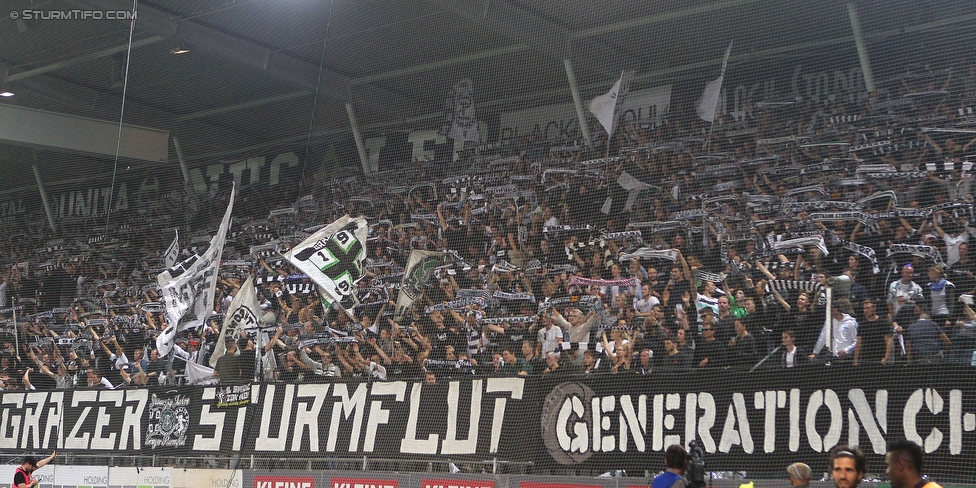 Sturm Graz - Wolfsberg
Oesterreichische Fussball Bundesliga, 9. Runde, SK Sturm Graz - Wolfsberger AC, Stadion Liebenau Graz, 24.09.2016. 

Foto zeigt Fans von Sturm
