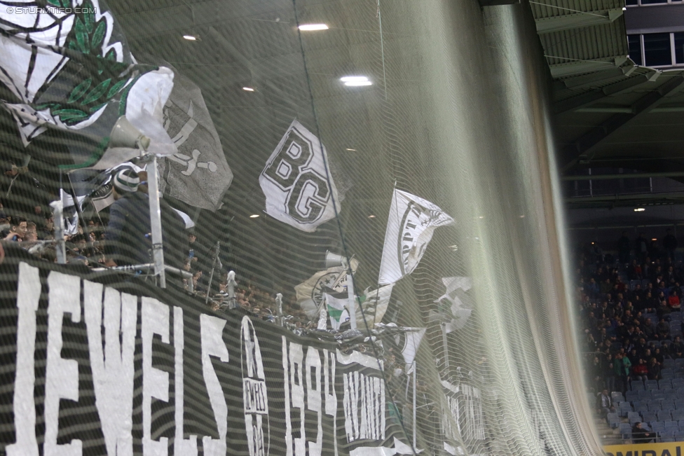 Sturm Graz - Ried
Oesterreichische Fussball Bundesliga, 11. Runde, SK Sturm Graz - SV Ried, Stadion Liebenau Graz, 15.10.2016. 

Foto zeigt Fans von Sturm
