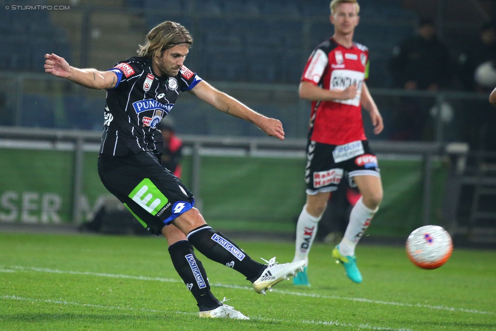 Sturm Graz - Ried
Oesterreichische Fussball Bundesliga, 11. Runde, SK Sturm Graz - SV Ried, Stadion Liebenau Graz, 15.10.2016. 

Foto zeigt Philipp Zulechner (Sturm)
