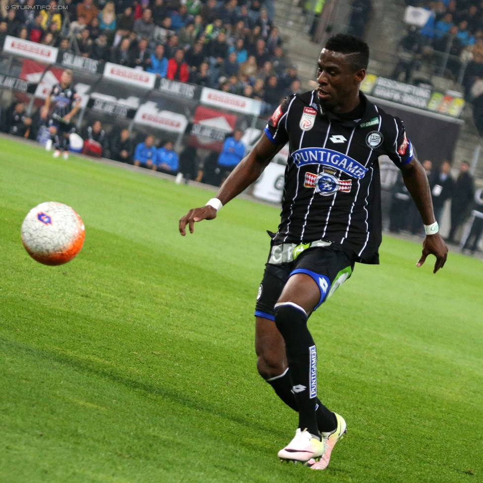 Sturm Graz - Ried
Oesterreichische Fussball Bundesliga, 11. Runde, SK Sturm Graz - SV Ried, Stadion Liebenau Graz, 15.10.2016. 

Foto zeigt Osagie Bright Edomwonyi (Sturm)
