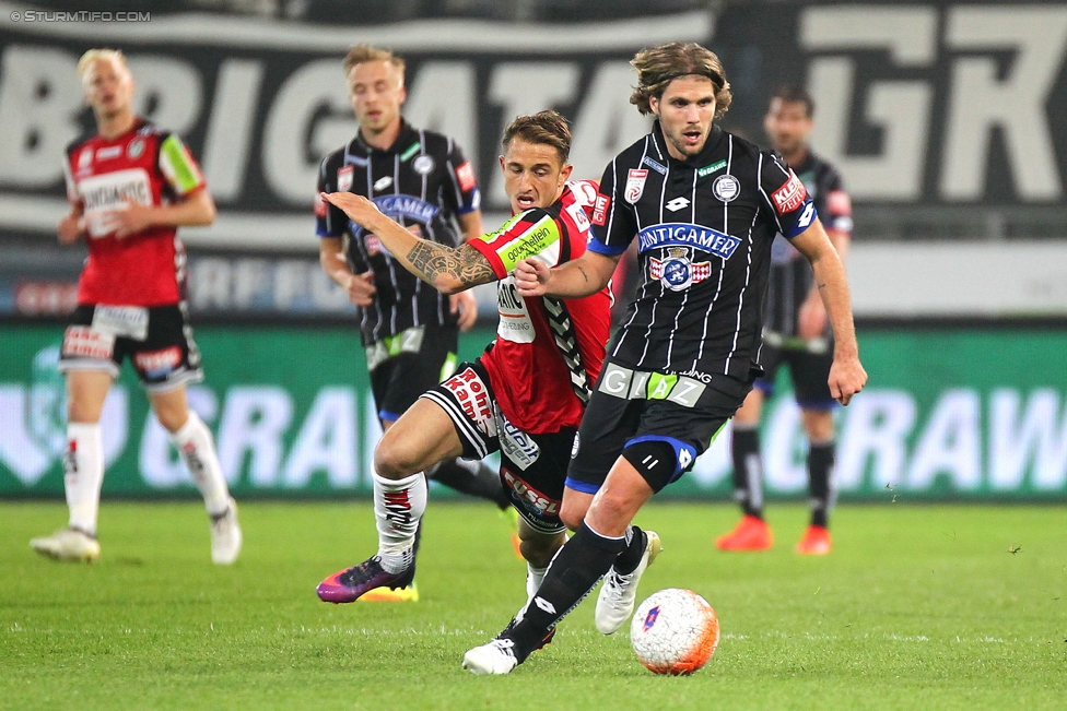 Sturm Graz - Ried
Oesterreichische Fussball Bundesliga, 11. Runde, SK Sturm Graz - SV Ried, Stadion Liebenau Graz, 15.10.2016. 

Foto zeigt Philipp Zulechner (Sturm)
