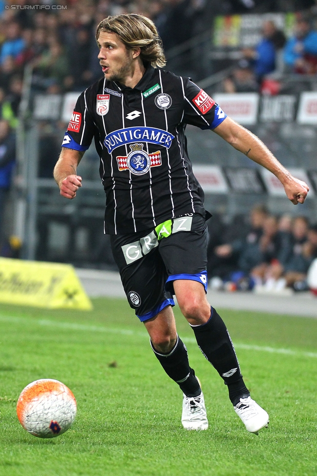 Sturm Graz - Ried
Oesterreichische Fussball Bundesliga, 11. Runde, SK Sturm Graz - SV Ried, Stadion Liebenau Graz, 15.10.2016. 

Foto zeigt Philipp Zulechner (Sturm)
