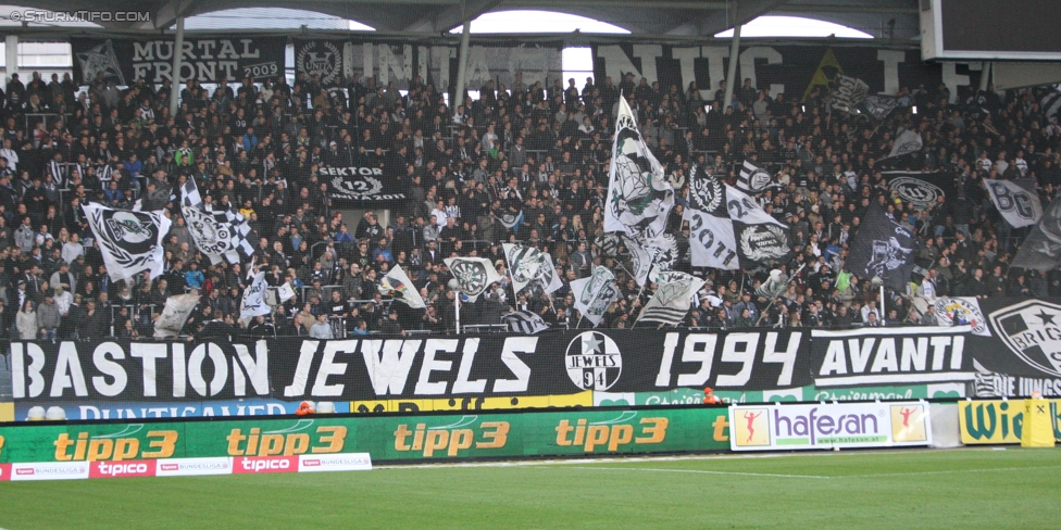 Sturm Graz - Mattersburg
Oesterreichische Fussball Bundesliga, 12. Runde, SK Sturm Graz - SV Mattersburg, Stadion Liebenau Graz, 22.10.2016. 

Foto zeigt Fans von Sturm
