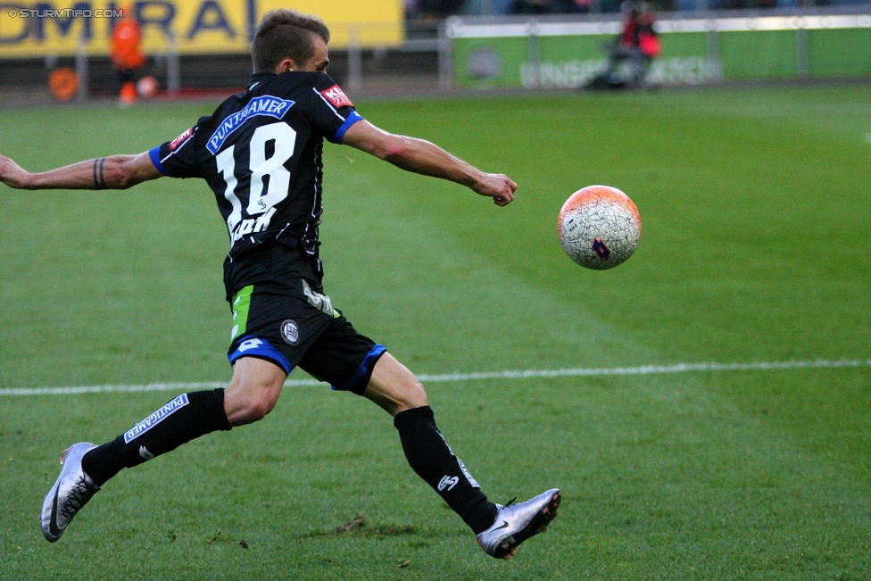 Sturm Graz - Mattersburg
Oesterreichische Fussball Bundesliga, 12. Runde, SK Sturm Graz - SV Mattersburg, Stadion Liebenau Graz, 22.10.2016. 

Foto zeigt Philipp Huspek (Sturm)
