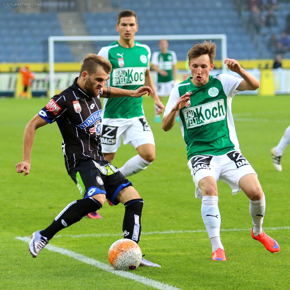 Sturm Graz - Mattersburg
Oesterreichische Fussball Bundesliga, 12. Runde, SK Sturm Graz - SV Mattersburg, Stadion Liebenau Graz, 22.10.2016. 

Foto zeigt Philipp Huspek (Sturm)
