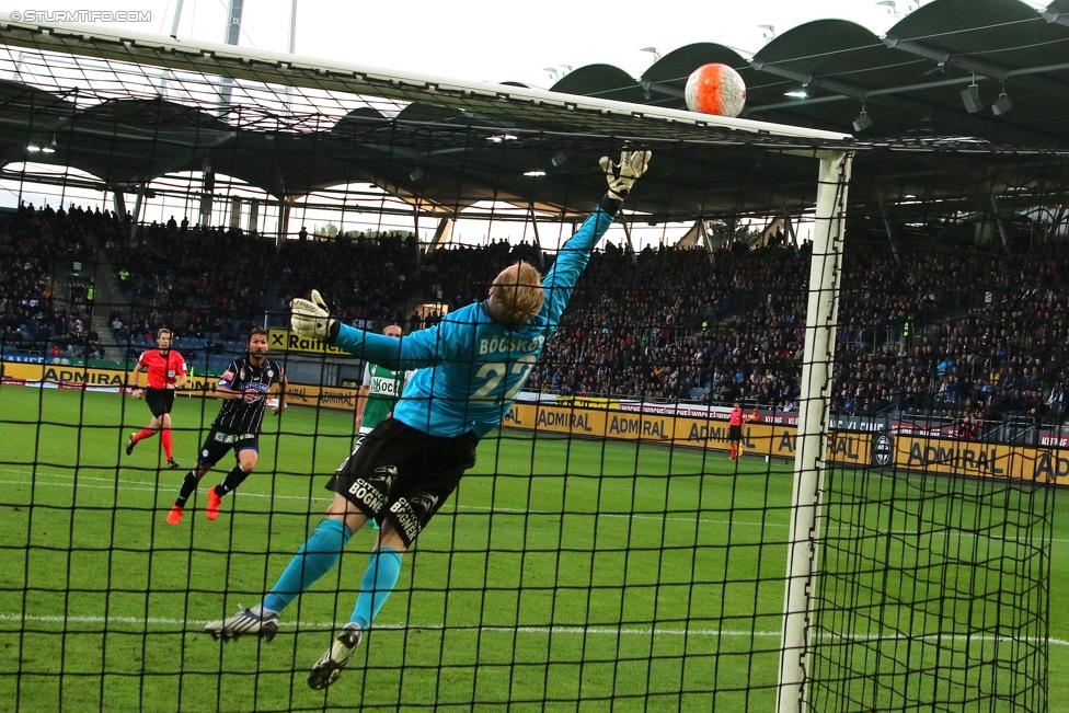 Sturm Graz - Mattersburg
Oesterreichische Fussball Bundesliga, 12. Runde, SK Sturm Graz - SV Mattersburg, Stadion Liebenau Graz, 22.10.2016. 

Foto zeigt Markus Boecskoer (Mattersburg)
