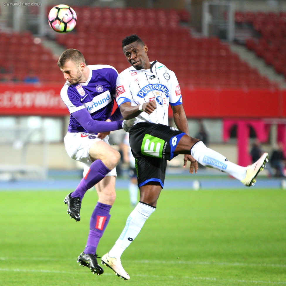 Austria Wien - Sturm Graz
Oesterreichische Fussball Bundesliga, 13. Runde, FK Austria Wien - SK Sturm Graz, Ernst Happel Stadion Wien, 30.10.2016. 

Foto zeigt Osagie Bright Edomwonyi (Sturm)
