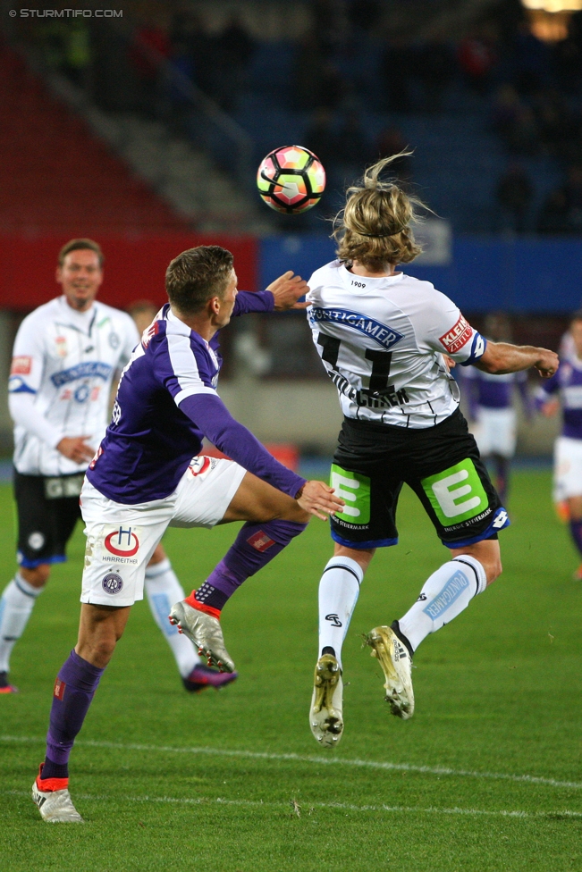 Austria Wien - Sturm Graz
Oesterreichische Fussball Bundesliga, 13. Runde, FK Austria Wien - SK Sturm Graz, Ernst Happel Stadion Wien, 30.10.2016. 

Foto zeigt Philipp Zulechner (Sturm)
