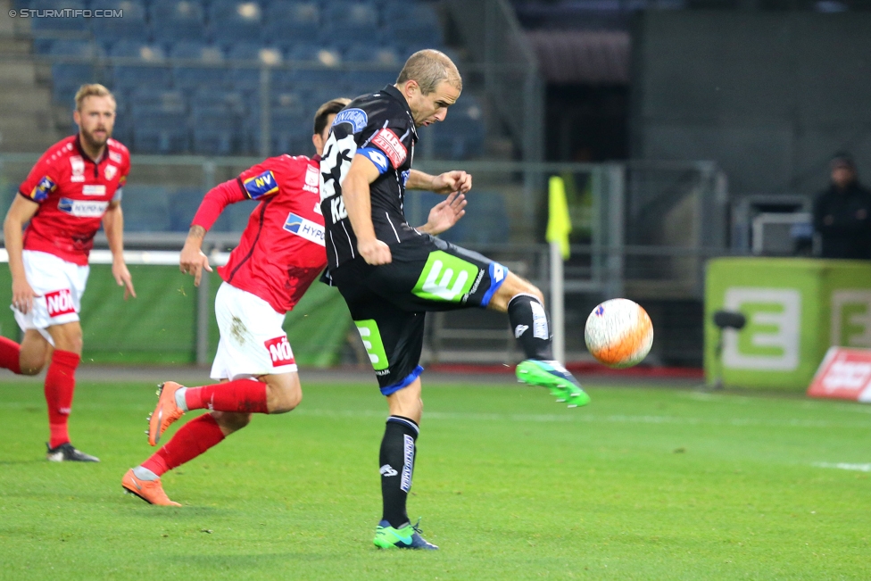 Sturm Graz - St. Poelten
Oesterreichische Fussball Bundesliga, 14. Runde, SK Sturm Graz - SKN St. Poelten, Stadion Liebenau Graz, 05.11.2016. 

Foto zeigt Fabian Koch (Sturm)
Schlüsselwörter: tor