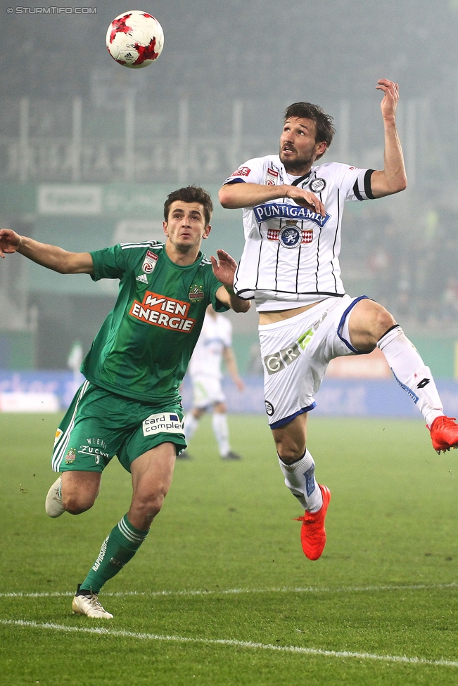 Rapid Wien - Sturm Graz
Oesterreichische Fussball Bundesliga, 16. Runde, SK Rapid Wien - SK Sturm Graz, Weststadion Wien, 27.11.2016. 

Foto zeigt Christian Schulz (Sturm)
