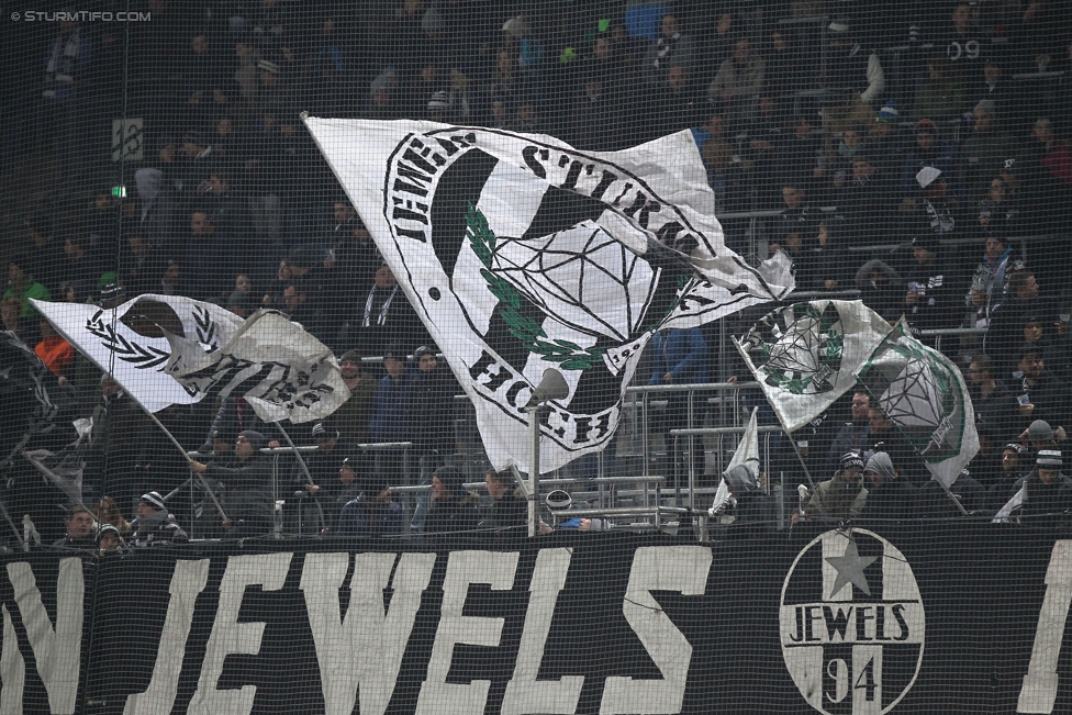 Sturm Graz - Admira Wacker
Oesterreichische Fussball Bundesliga, 17. Runde, SK Sturm Graz - FC Admira Wacker Moedling, Stadion Liebenau Graz, 30.11.2016. 

Foto zeigt Fans von Sturm
