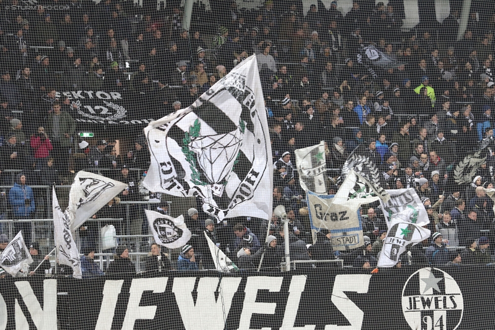 Sturm Graz - Admira Wacker
Oesterreichische Fussball Bundesliga, 17. Runde, SK Sturm Graz - FC Admira Wacker Moedling, Stadion Liebenau Graz, 30.11.2016. 

Foto zeigt Fans von Sturm
