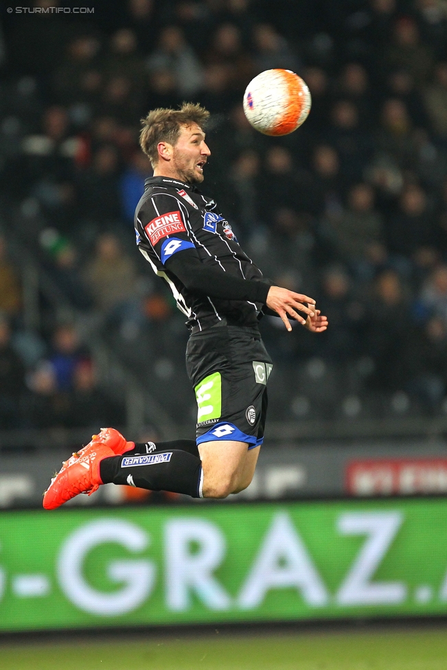 Sturm Graz - Admira Wacker
Oesterreichische Fussball Bundesliga, 17. Runde, SK Sturm Graz - FC Admira Wacker Moedling, Stadion Liebenau Graz, 30.11.2016. 

Foto zeigt Christian Schulz (Sturm)
Schlüsselwörter: kopfball