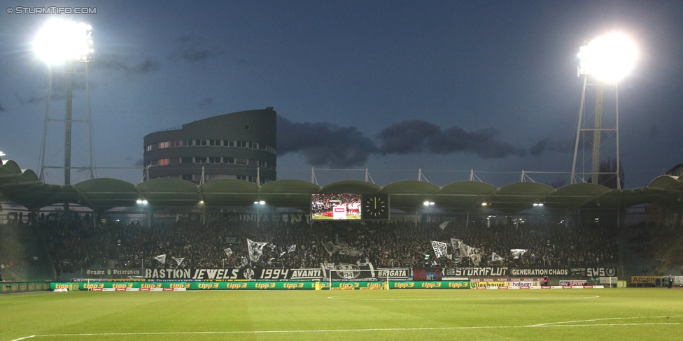 Sturm Graz - Salzburg
Oesterreichische Fussball Bundesliga, 19. Runde, SK Sturm Graz - FC RB Salzburg, Stadion Liebenau Graz, 11.12.2016. 

Foto zeigt Fans von Sturm
