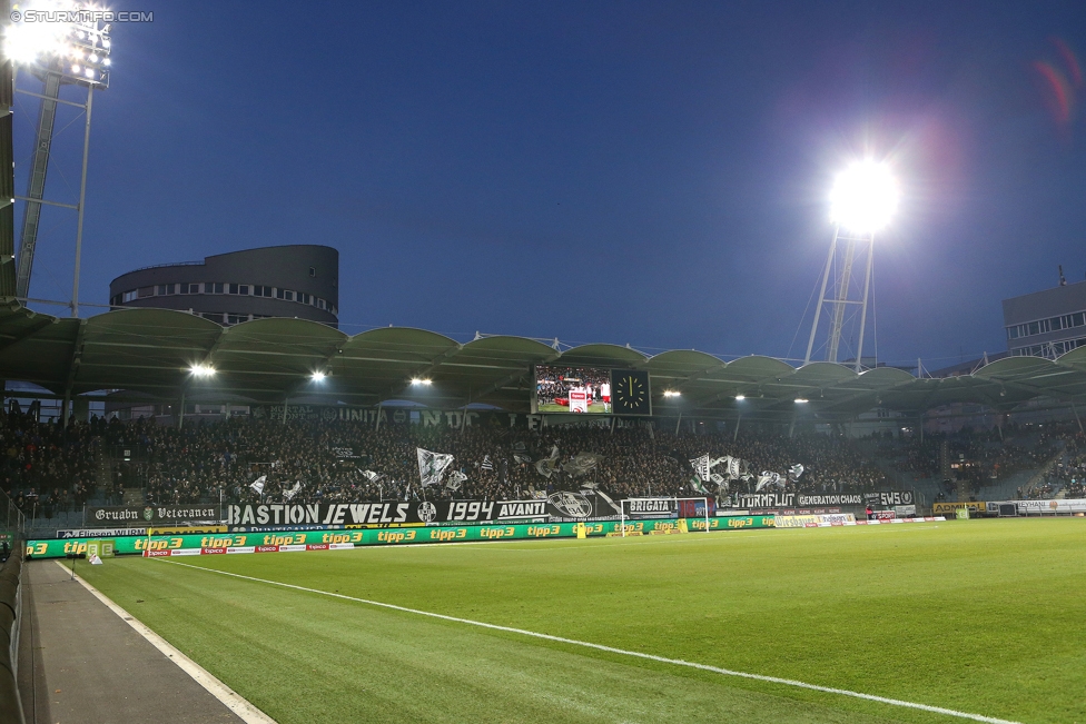 Sturm Graz - Salzburg
Oesterreichische Fussball Bundesliga, 19. Runde, SK Sturm Graz - FC RB Salzburg, Stadion Liebenau Graz, 11.12.2016. 

Foto zeigt Fans von Sturm
