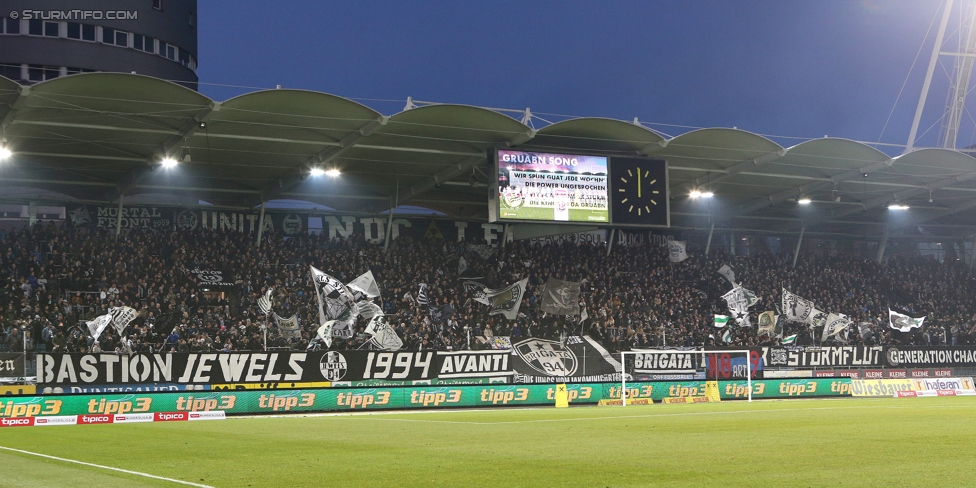 Sturm Graz - Salzburg
Oesterreichische Fussball Bundesliga, 19. Runde, SK Sturm Graz - FC RB Salzburg, Stadion Liebenau Graz, 11.12.2016. 

Foto zeigt Fans von Sturm
