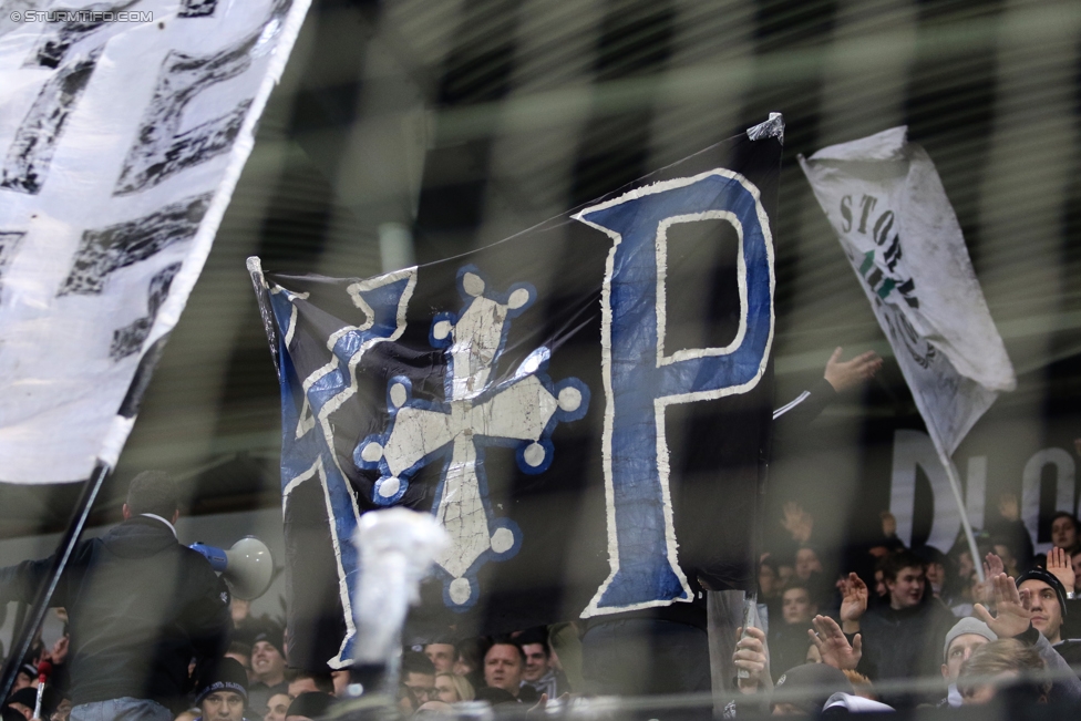 Sturm Graz - Salzburg
Oesterreichische Fussball Bundesliga, 19. Runde, SK Sturm Graz - FC RB Salzburg, Stadion Liebenau Graz, 11.12.2016. 

Foto zeigt Fans von Sturm
