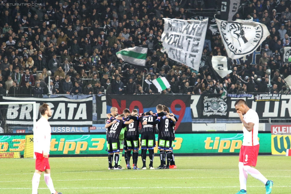 Sturm Graz - Salzburg
Oesterreichische Fussball Bundesliga, 19. Runde, SK Sturm Graz - FC RB Salzburg, Stadion Liebenau Graz, 11.12.2016. 

Foto zeigt die Mannschaft von Sturm
