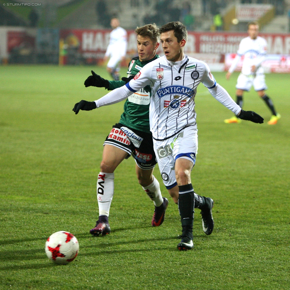 Ried - Sturm Graz
Oesterreichische Fussball Bundesliga, 18. Runde, SV Ried - SK Sturm Graz, Arena Ried, 17.12.2016. 

Foto zeigt Deni Alar (Sturm)
