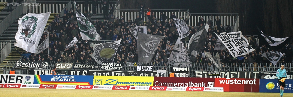 Mattersburg - Sturm Graz
Oesterreichische Fussball Bundesliga, 19. Runde, SV Mattersburg - SK Sturm Graz, Pappelstadion Mattersburg, 11.02.2017. 

Foto zeigt Fans von Sturm
