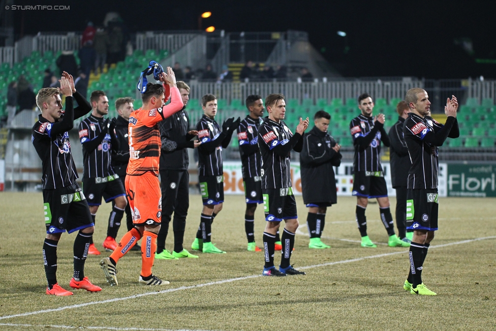 Mattersburg - Sturm Graz
Oesterreichische Fussball Bundesliga, 19. Runde, SV Mattersburg - SK Sturm Graz, Pappelstadion Mattersburg, 11.02.2017. 

Foto zeigt die Mannschaft von Sturm
