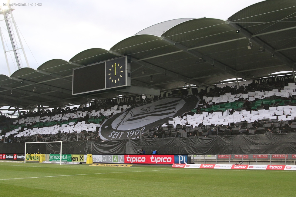 Sturm Graz - Austria Wien
Oesterreichische Fussball Bundesliga, 20. Runde, SK Sturm Graz - FK Austria Wien, Stadion Liebenau Graz, 18.02.2017. 

Foto zeigt Fans von Sturm mit einer Choreografie
