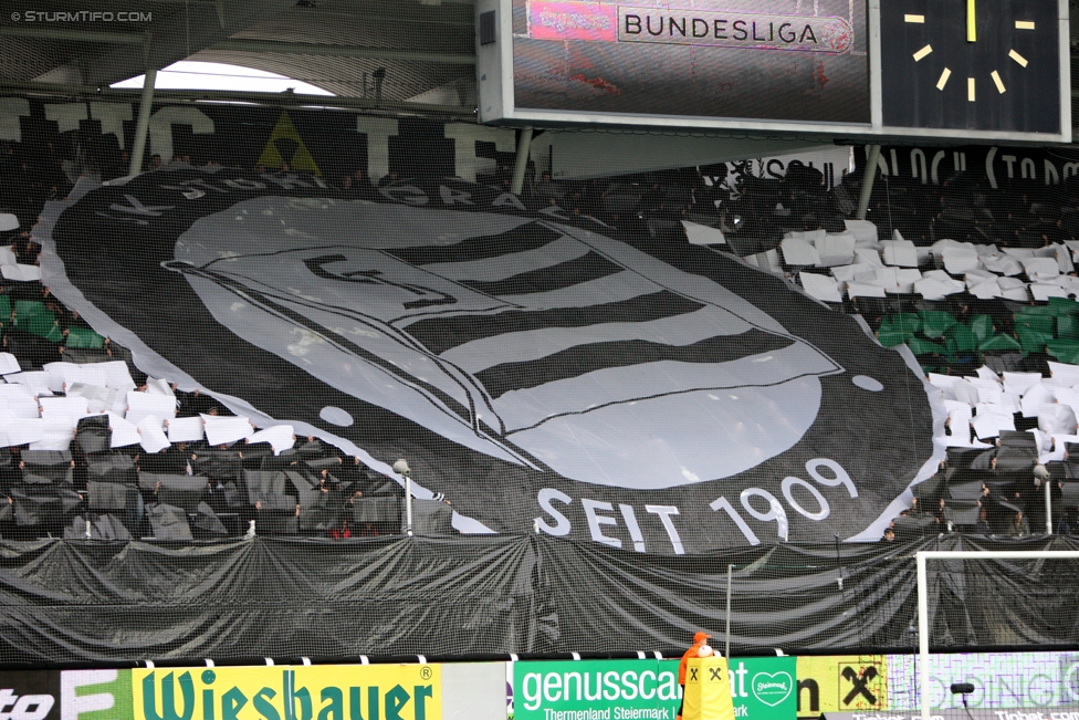 Sturm Graz - Austria Wien
Oesterreichische Fussball Bundesliga, 20. Runde, SK Sturm Graz - FK Austria Wien, Stadion Liebenau Graz, 18.02.2017. 

Foto zeigt Fans von Sturm mit einer Choreografie
