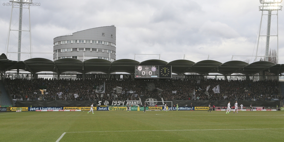 Sturm Graz - Austria Wien
Oesterreichische Fussball Bundesliga, 20. Runde, SK Sturm Graz - FK Austria Wien, Stadion Liebenau Graz, 18.02.2017. 

Foto zeigt Fans von Sturm
