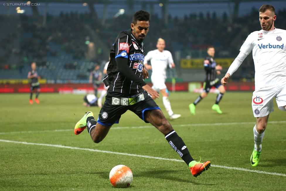 Sturm Graz - Austria Wien
Oesterreichische Fussball Bundesliga, 20. Runde, SK Sturm Graz - FK Austria Wien, Stadion Liebenau Graz, 18.02.2017. 

Foto zeigt Seifedin Chabbi (Sturm)
