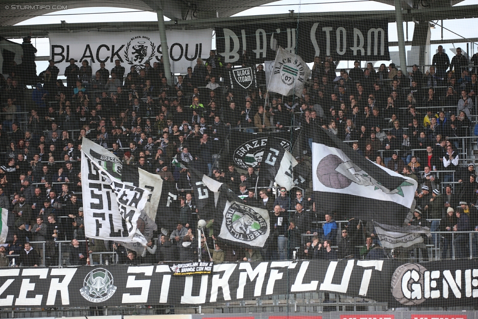 Sturm Graz - Altach
Oesterreichische Fussball Bundesliga, 22. Runde, SK Sturm Graz - SC Rheindorf Altach, Stadion Liebenau Graz, 04.03.2017. 

Foto zeigt Fans von Sturm
