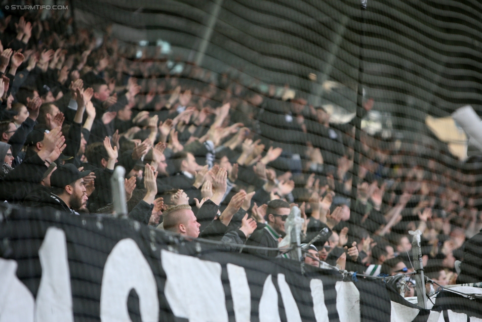 Sturm Graz - Altach
Oesterreichische Fussball Bundesliga, 22. Runde, SK Sturm Graz - SC Rheindorf Altach, Stadion Liebenau Graz, 04.03.2017. 

Foto zeigt Fans von Sturm
