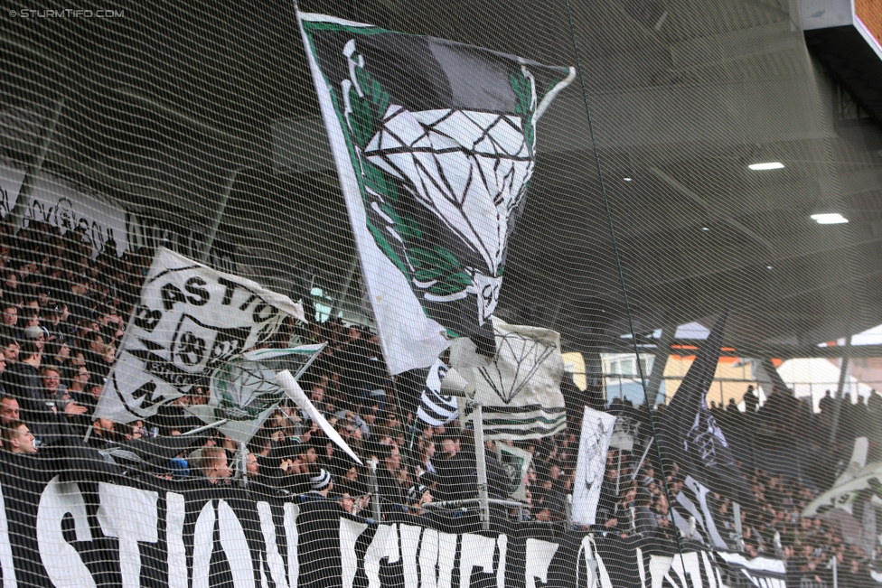 Sturm Graz - Altach
Oesterreichische Fussball Bundesliga, 22. Runde, SK Sturm Graz - SC Rheindorf Altach, Stadion Liebenau Graz, 04.03.2017. 

Foto zeigt Fans von Sturm
