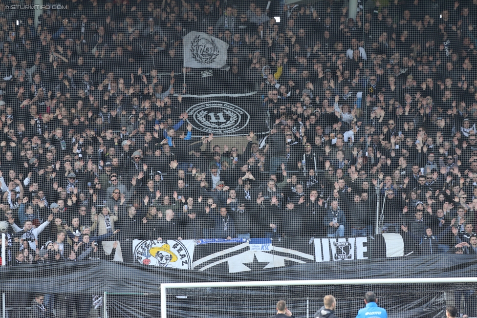 Sturm Graz - Rapid Wien
Oesterreichische Fussball Bundesliga, 23. Runde, SK Sturm Graz - SK Rapid Wien, Stadion Liebenau Graz, 12.03.2017. 

Foto zeigt Fans von Sturm
