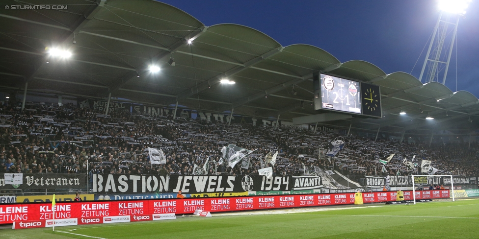 Sturm Graz - Rapid Wien
Oesterreichische Fussball Bundesliga, 23. Runde, SK Sturm Graz - SK Rapid Wien, Stadion Liebenau Graz, 12.03.2017. 

Foto zeigt Fans von Sturm
