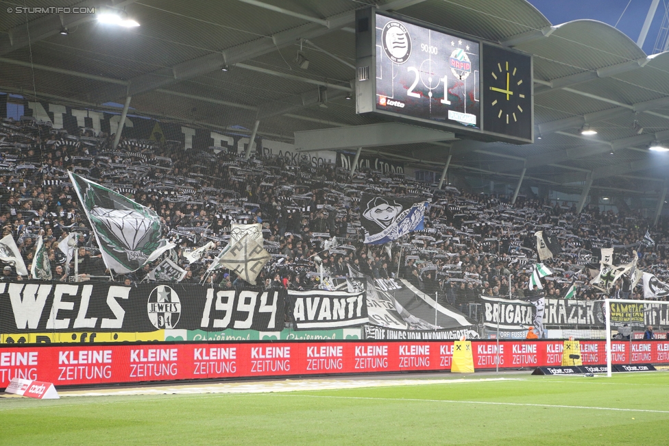 Sturm Graz - Rapid Wien
Oesterreichische Fussball Bundesliga, 23. Runde, SK Sturm Graz - SK Rapid Wien, Stadion Liebenau Graz, 12.03.2017. 

Foto zeigt Fans von Sturm
