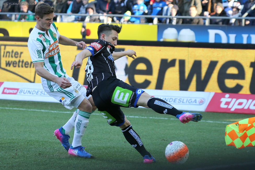 Sturm Graz - Rapid Wien
Oesterreichische Fussball Bundesliga, 23. Runde, SK Sturm Graz - SK Rapid Wien, Stadion Liebenau Graz, 12.03.2017. 

Foto zeigt Baris Atik (Sturm)
