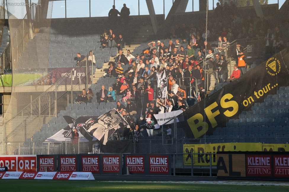 Sturm Graz - Wolfsberg
Oesterreichische Fussball Bundesliga, 25. Runde, SK Sturm Graz - Wolfsberger AC, Stadion Liebenau Graz, 01.04.2017. 

Foto zeigt Fans von Wolfsberg
