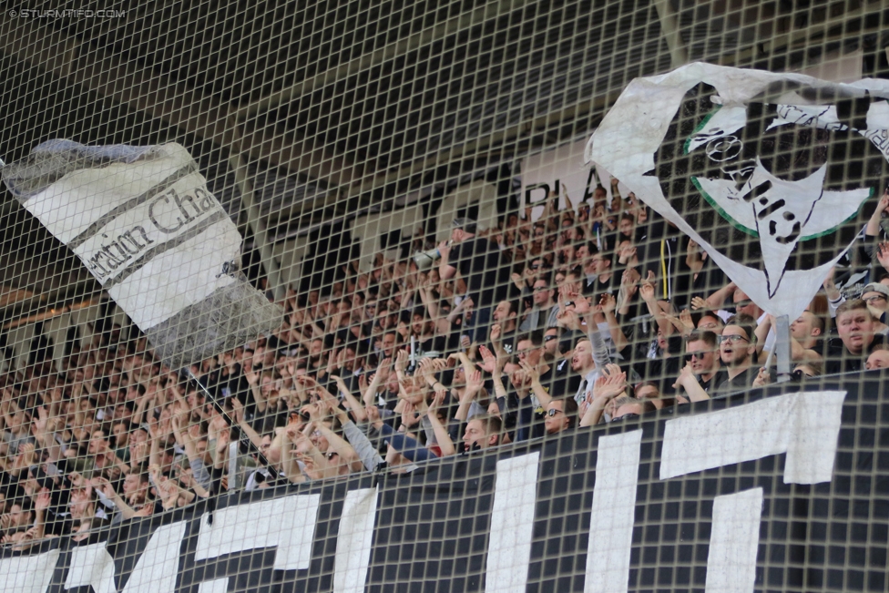 Sturm Graz - Wolfsberg
Oesterreichische Fussball Bundesliga, 25. Runde, SK Sturm Graz - Wolfsberger AC, Stadion Liebenau Graz, 01.04.2017. 

Foto zeigt Fans von Sturm
