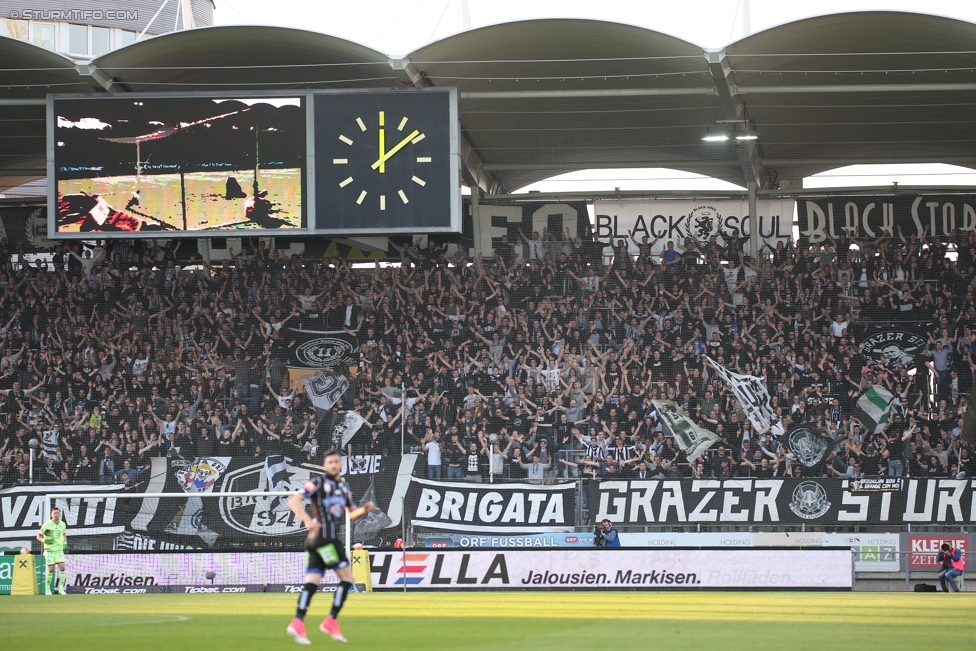 Sturm Graz - Wolfsberg
Oesterreichische Fussball Bundesliga, 25. Runde, SK Sturm Graz - Wolfsberger AC, Stadion Liebenau Graz, 01.04.2017. 

Foto zeigt Fans von Sturm
