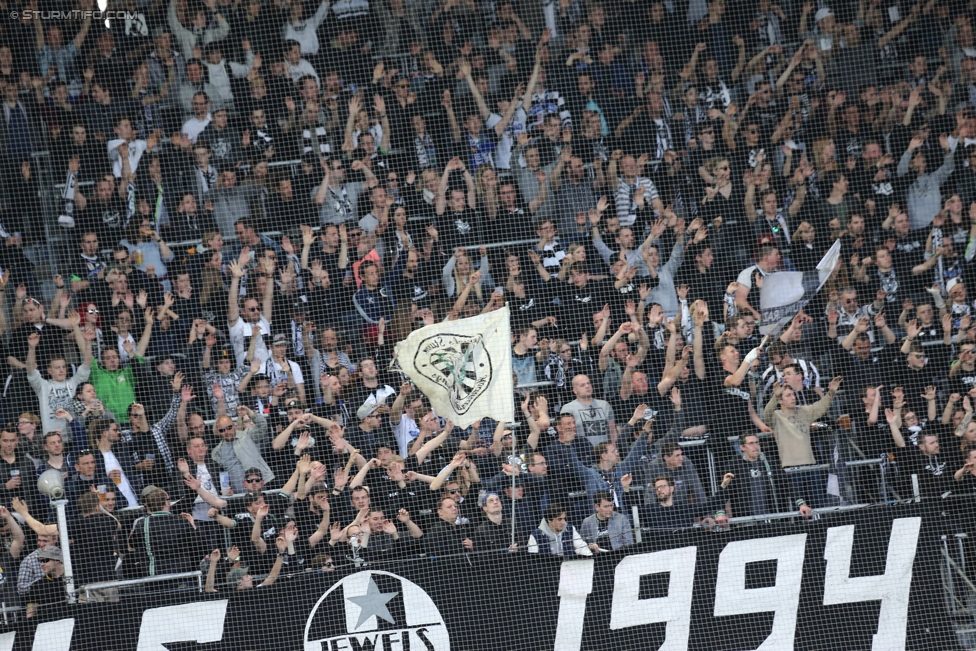 Sturm Graz - Wolfsberg
Oesterreichische Fussball Bundesliga, 25. Runde, SK Sturm Graz - Wolfsberger AC, Stadion Liebenau Graz, 01.04.2017. 

Foto zeigt Fans von Sturm
